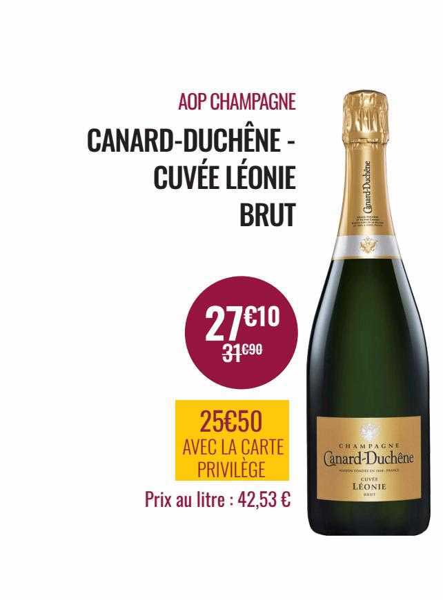 aop champagne canard-duchêne - cuvée léonie brut