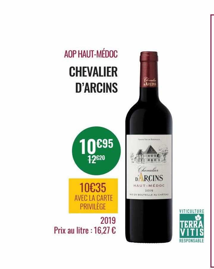 aop haut-médoc chevalier d'arcins