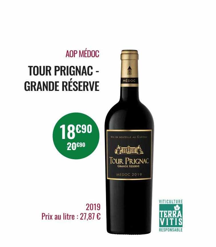 aop médoc tour prignac - grande réserve