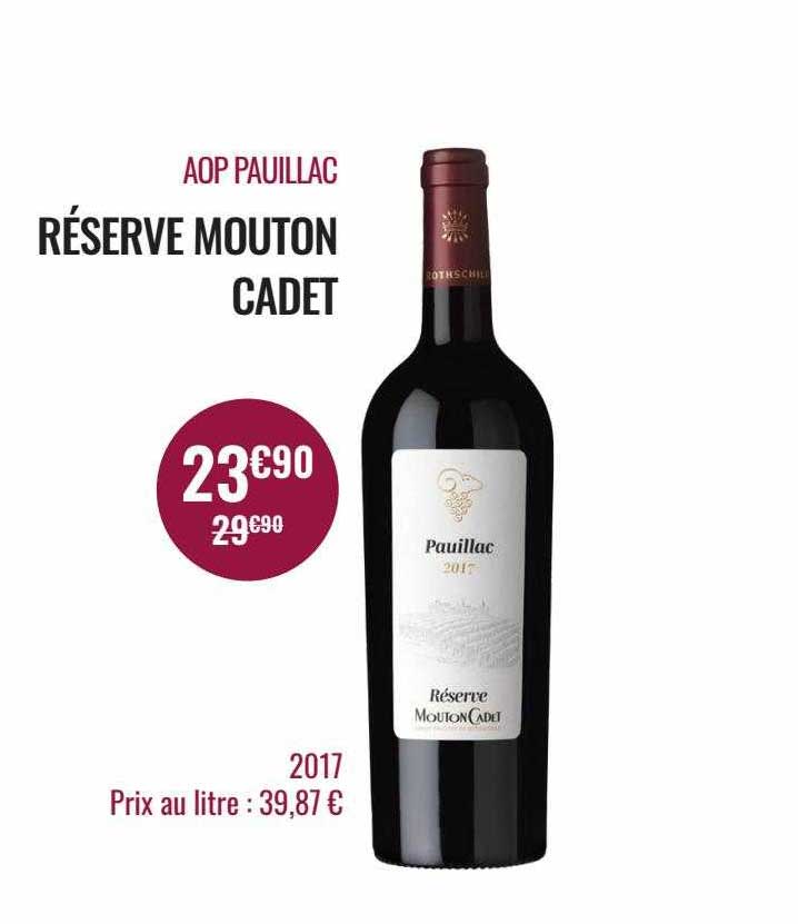 aop pauillac réserve mouton cadet