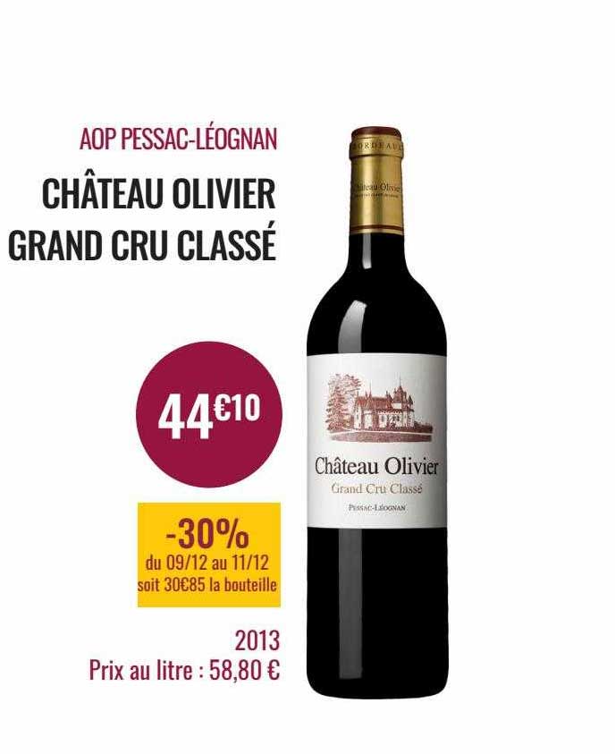 aop pessac-léognan château olivier grand cru classé