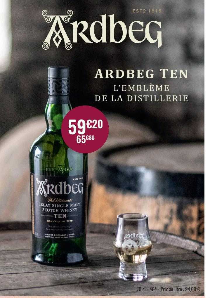 ardbeg ten l'emblème de la distillerie