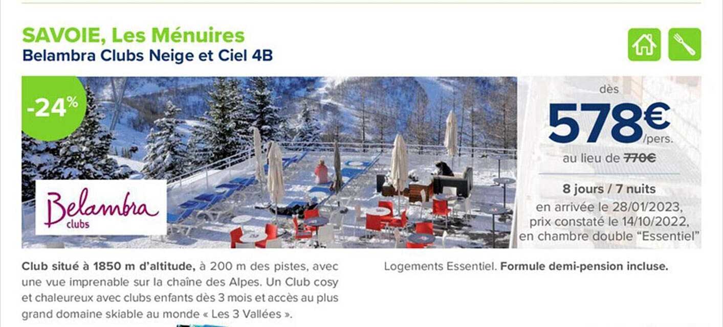 belambra clubs neige et ciel 4b