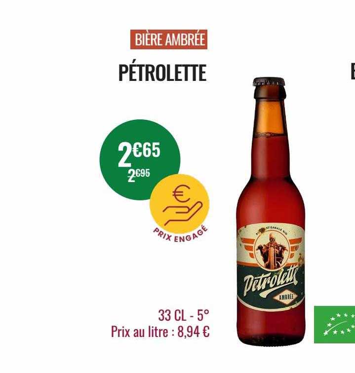 bière ambrée pétrolette