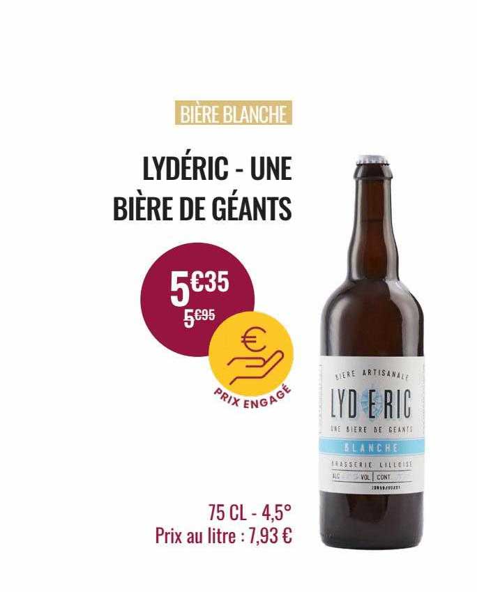 bière blanche lydéric - une bière de géants