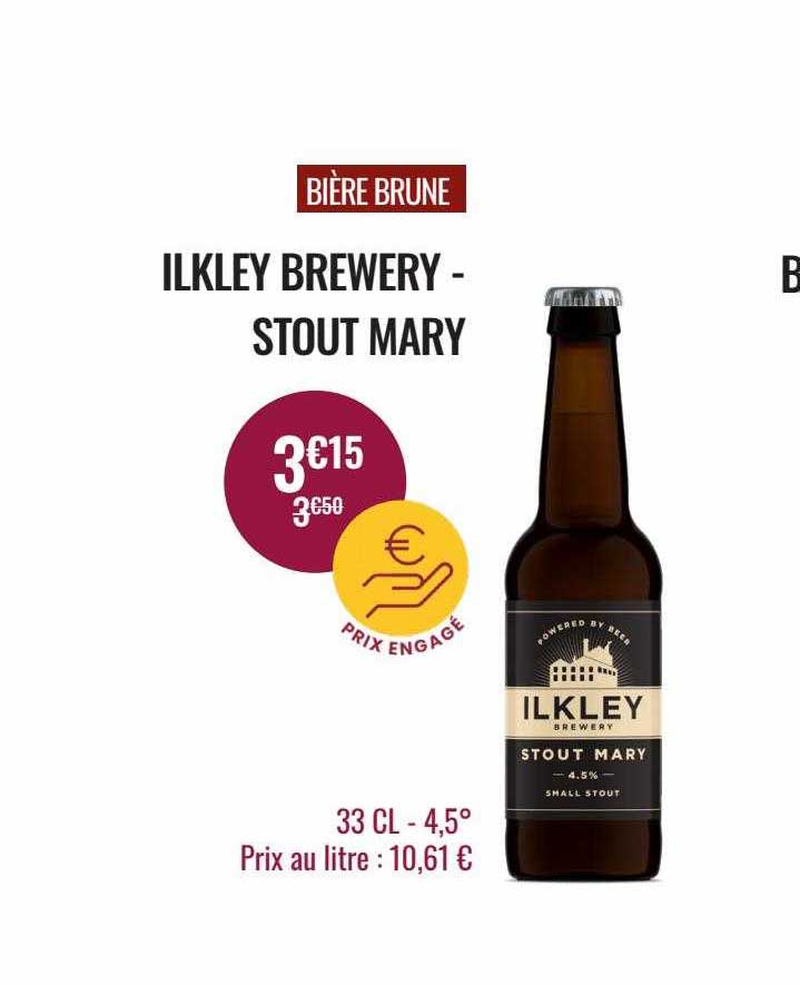 bière brune ilkley brewery - stout mary