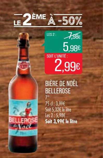 bière de noël bellerose 7°