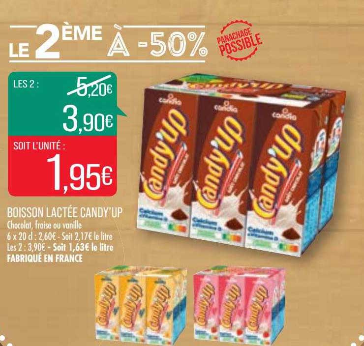 boisson lactée candy'up