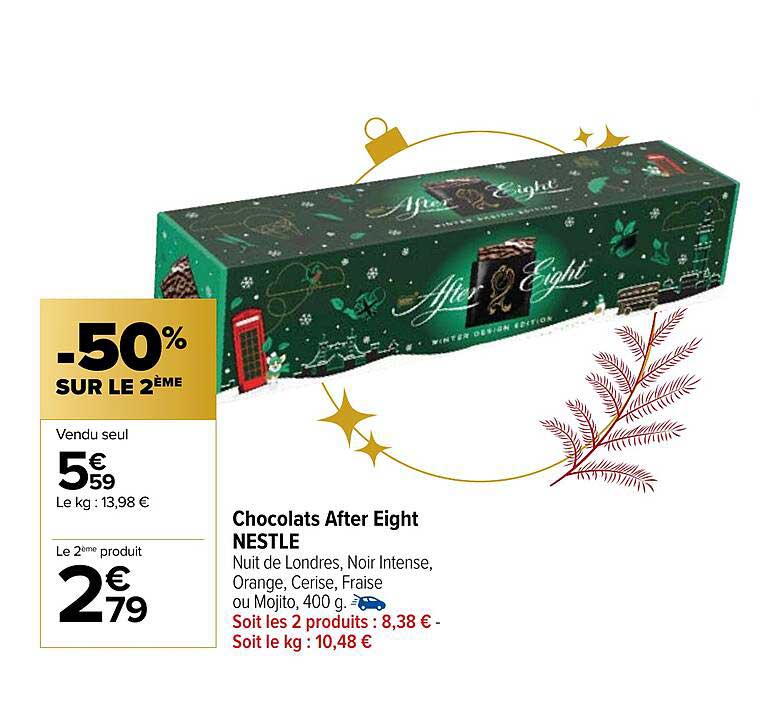 chocolats after eight nestlé