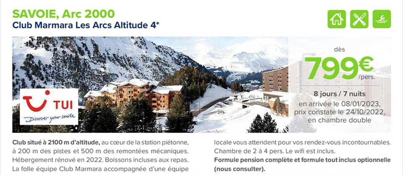 club marmara les arcs altitude 4*