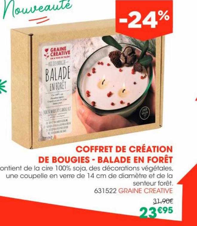 coffret de création de bougies - balade en forêt