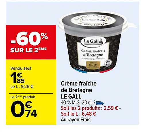 crème fraîche de bretagne le gall