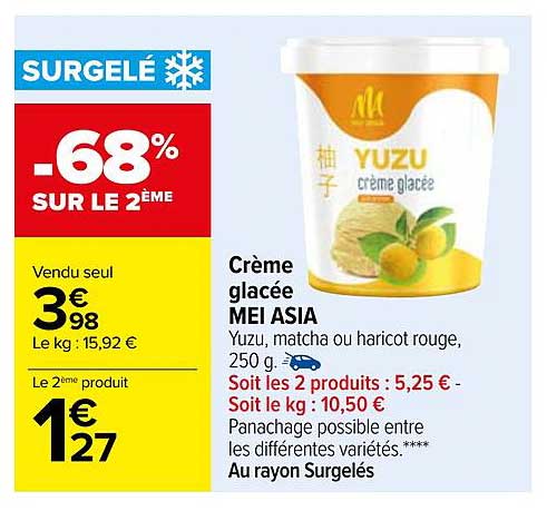 crème glacée mei asia