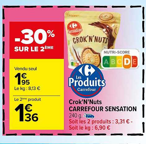 Crok'n'nuts Carrefour Sensation