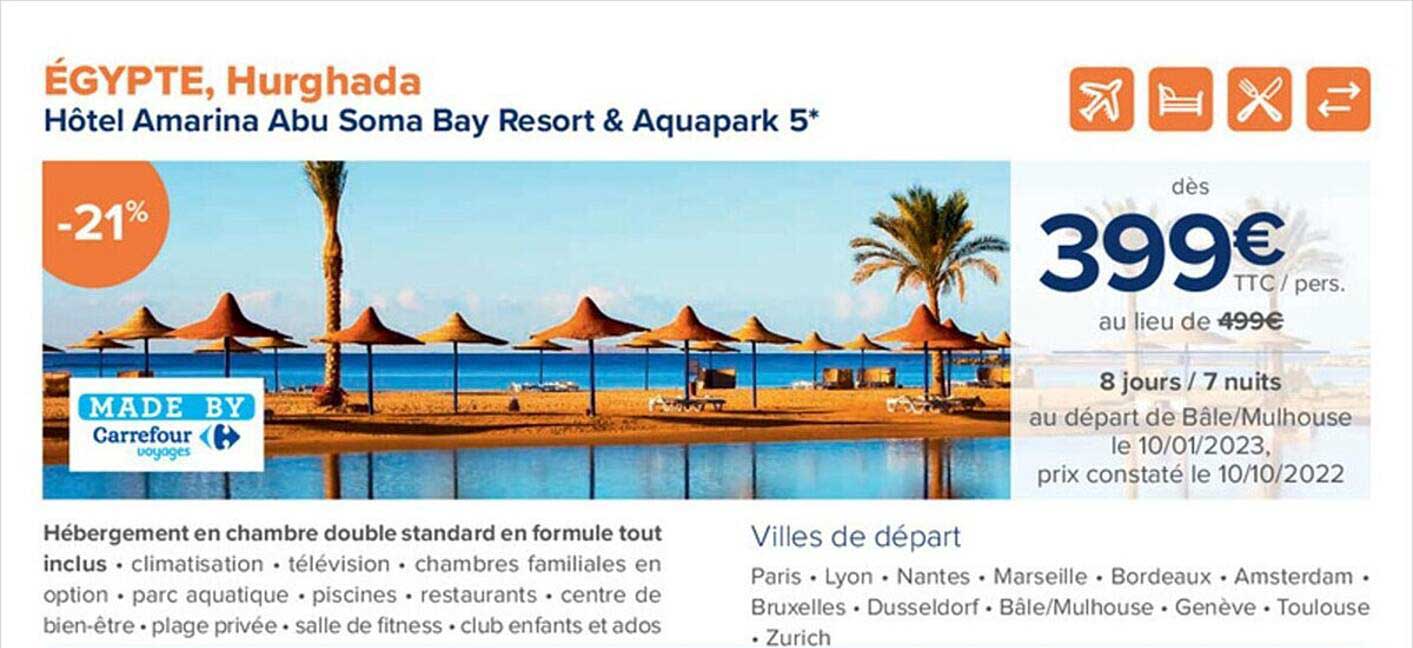 égypte, hurghada - hôtel amarina abu soma bay resort & aquapark 5*