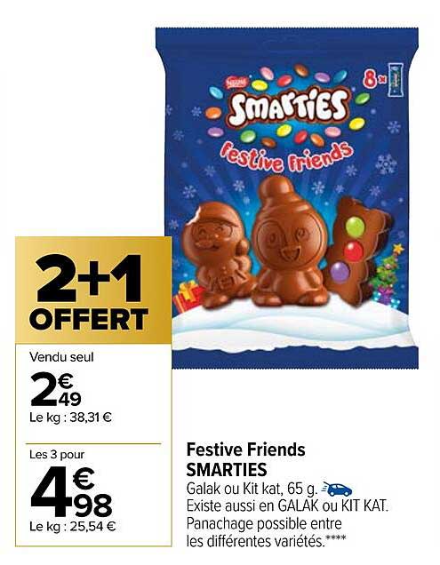 festive friends smarties