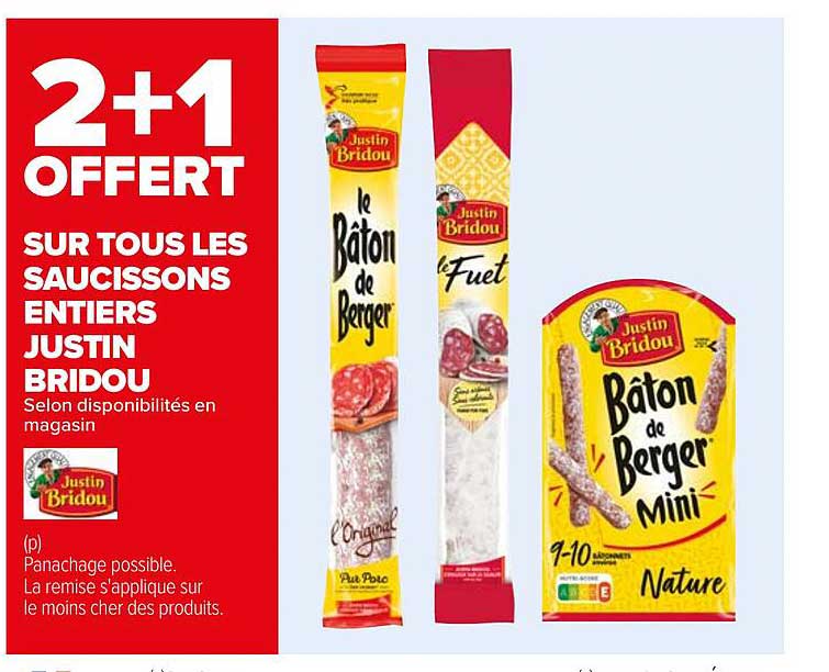les saucissons entiers justin bridou