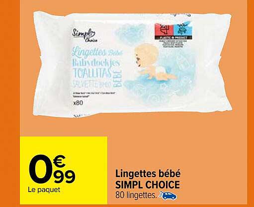 lingettes bébé simpl choice