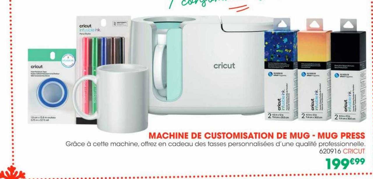machine de customisation de mug - mug press cricut
