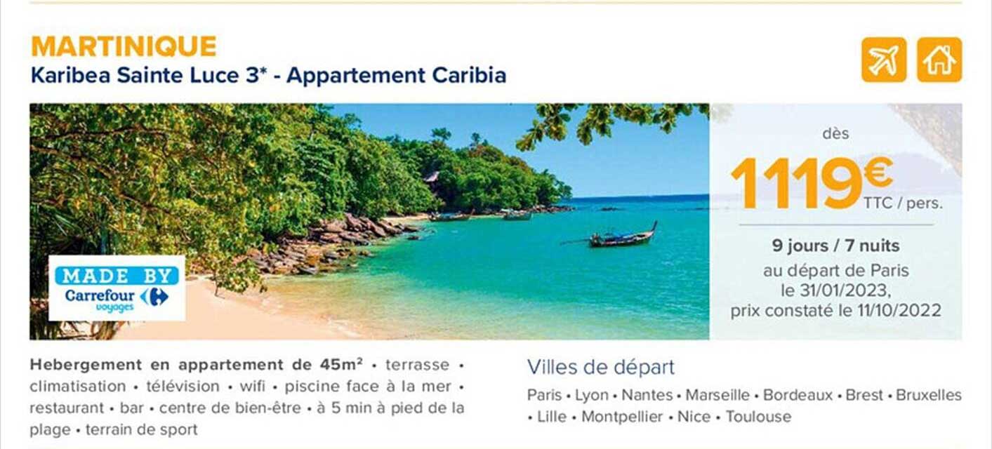 martinique - karibea sainte luce 3* - appartement caribia