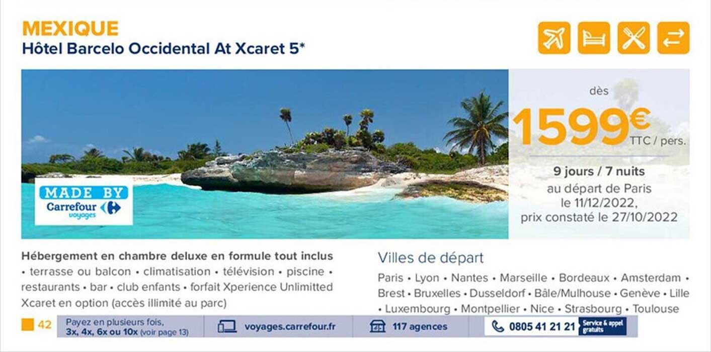 mexique - hôtel barcelo occidental at xcaret 5*