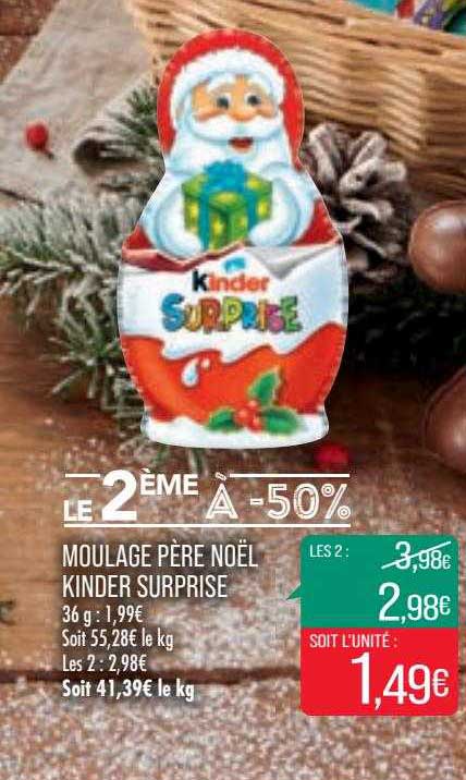 Moulage Père Noël Kinder Surprise