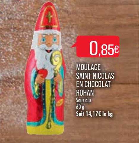 moulage saint nicolas en chocolat rohan