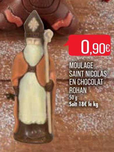 moulage saint nicolas en chocolat rohan