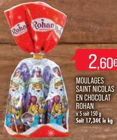 moulages saint nicolas en chocolat rohan