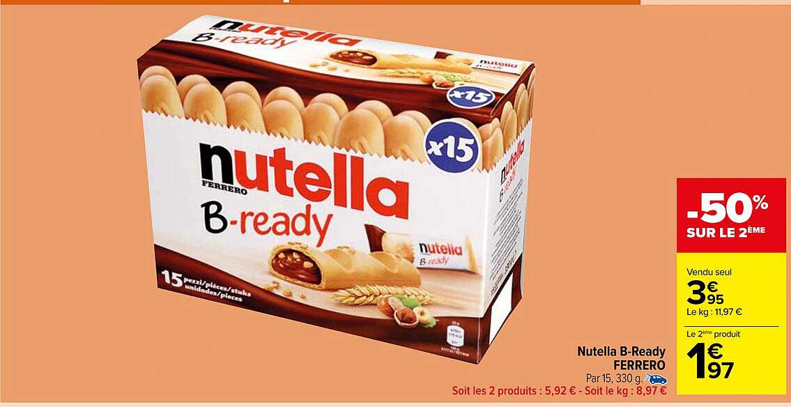 nutella b-ready ferrero