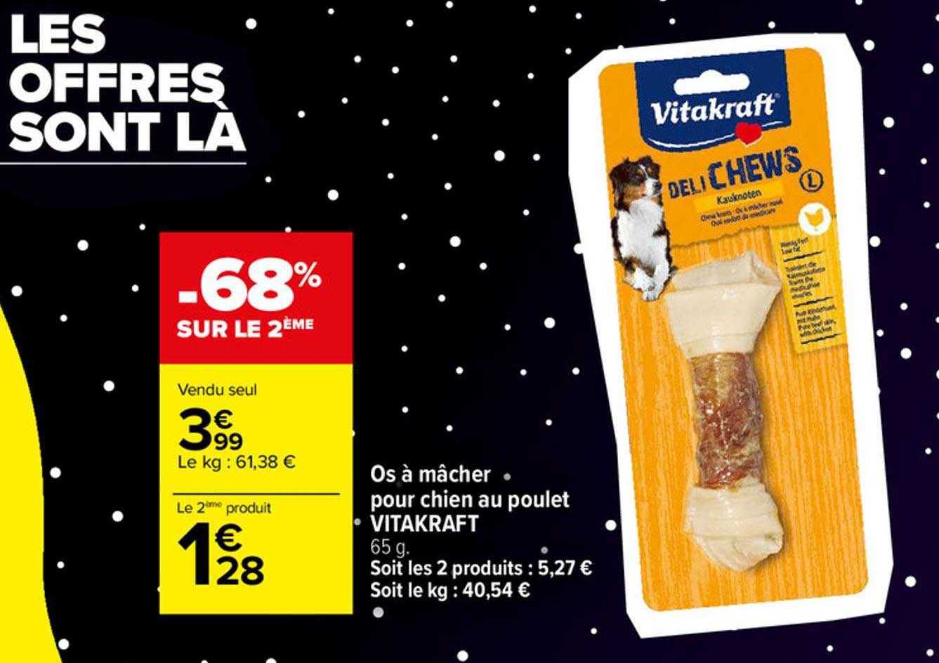 Os à Mâcher Pour Chien Au Poulet Vitakraft