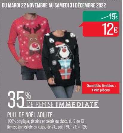 Pull De Noël Adulte