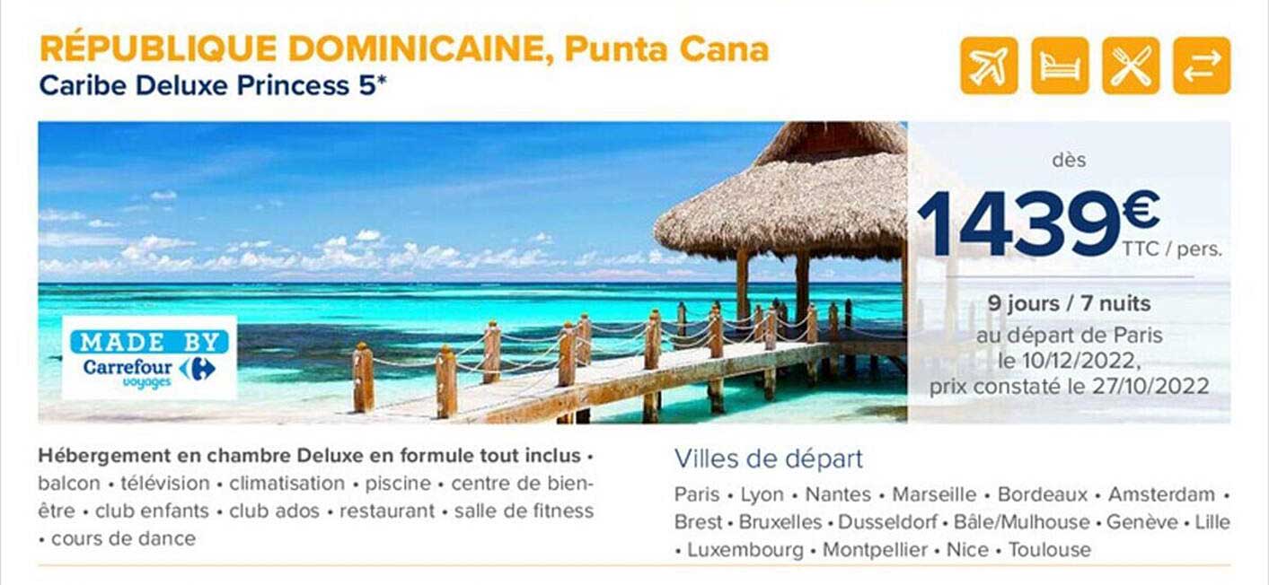 république dominicaine, punta cana - caribe deluxe princess 5*