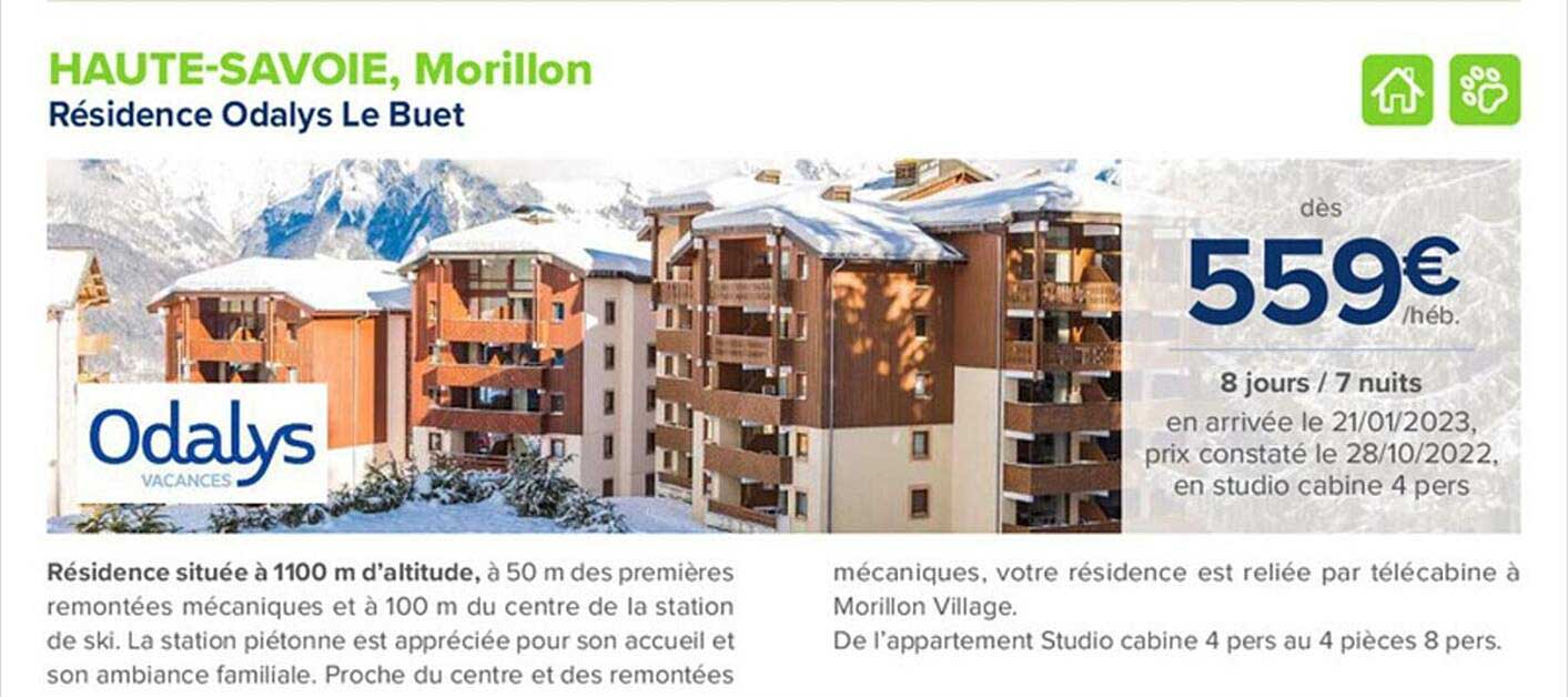 résidence odalys le buet