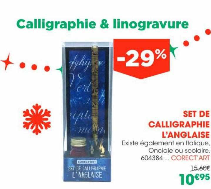 set de calligraphie l'anglaise