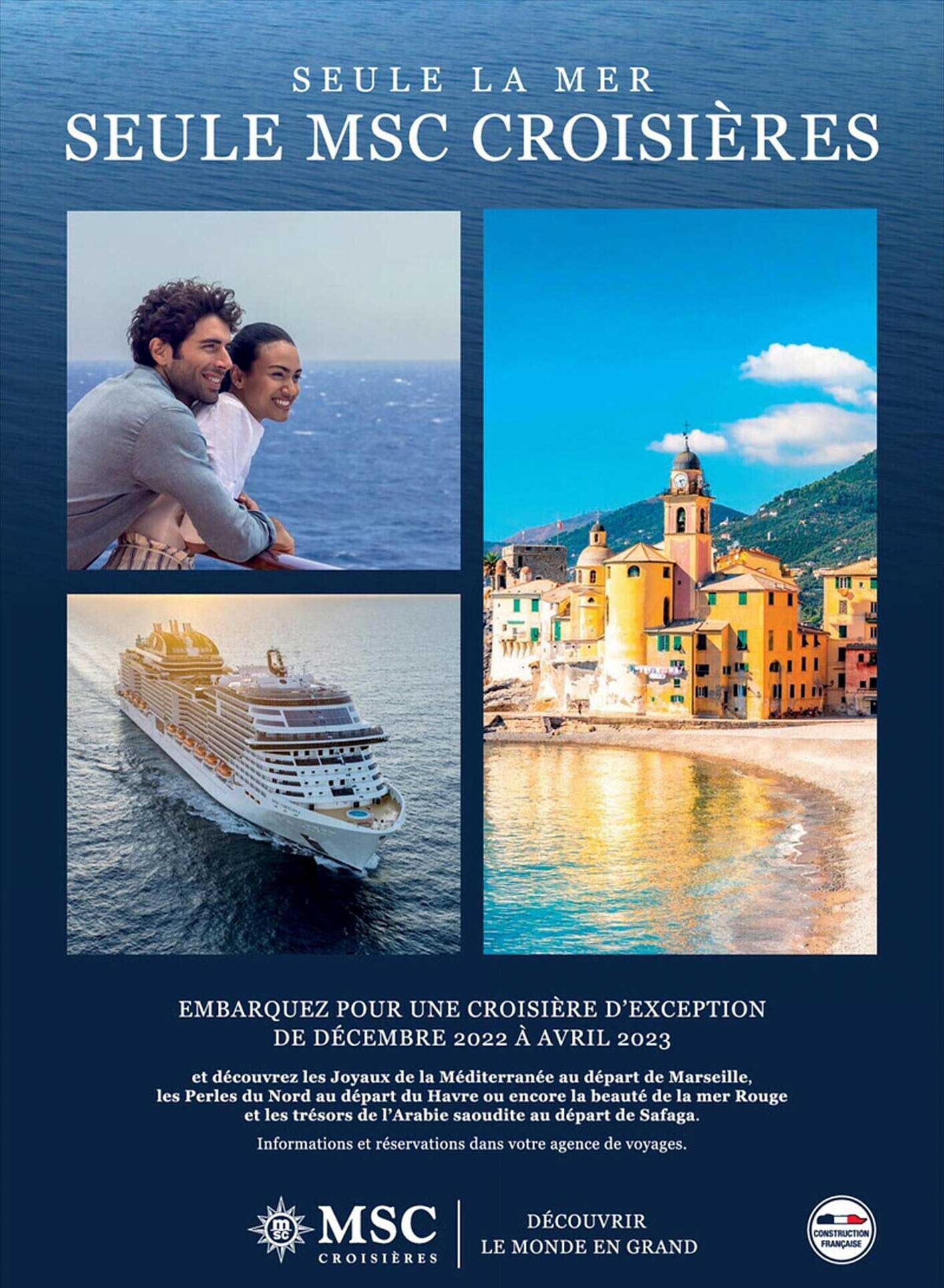 seule msc croisières