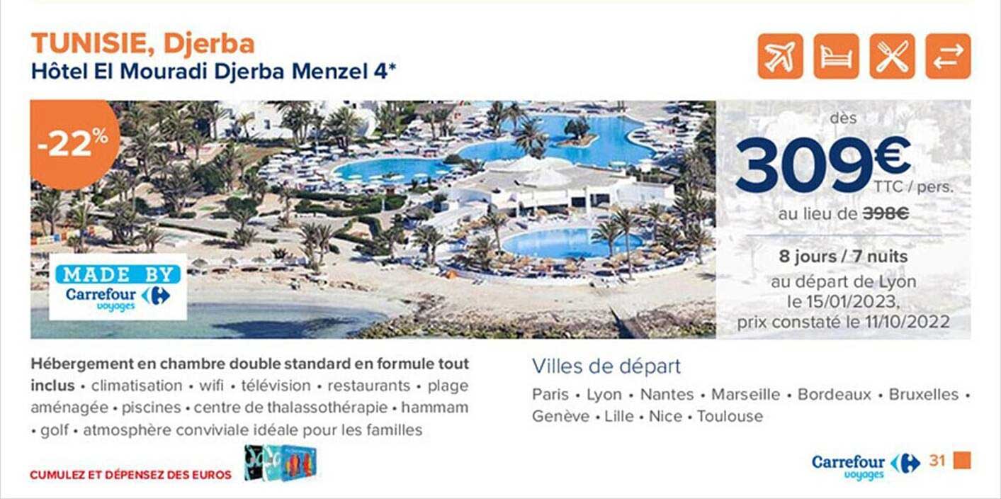 tunisie, djerba - hôtel el mouradi djerba menzel 4*