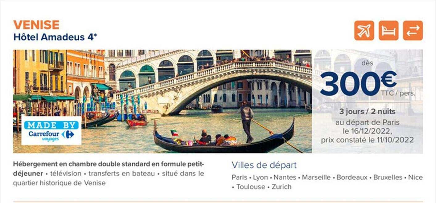 venise - hôtel amadeus 4*