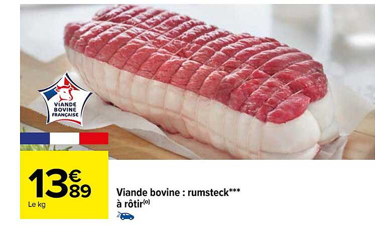 viande bovine : rumsteck***à rôtir