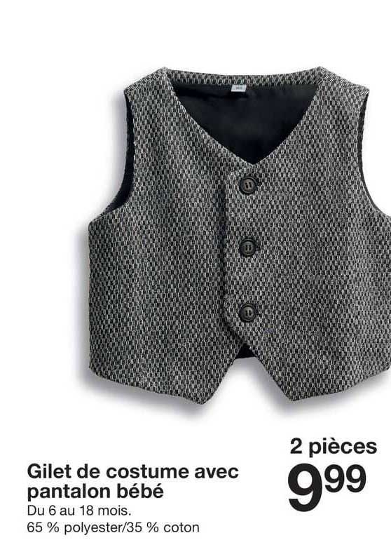 gilet de costume avec pantalon bébé