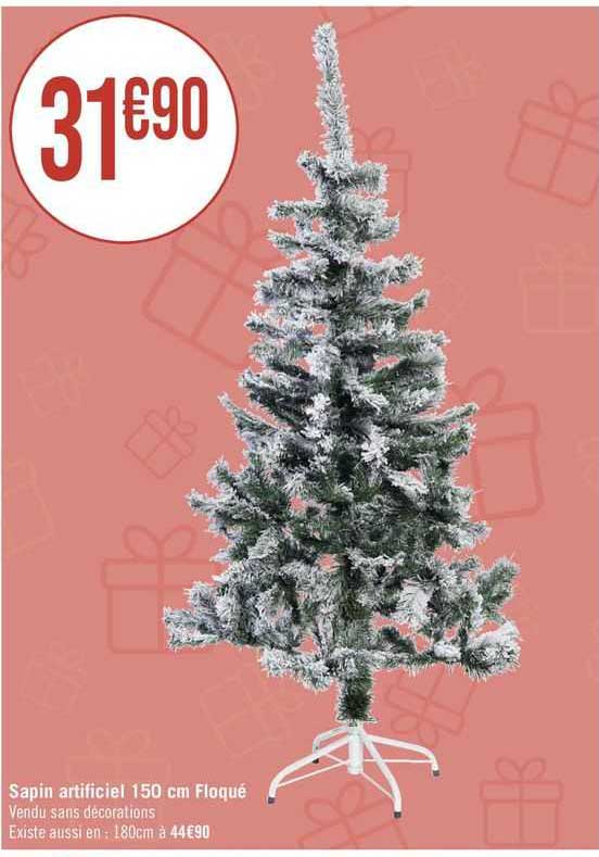 sapin artificiel 150 cm floqué