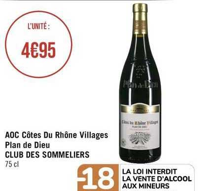aoc côtes du rhône villages plan de dieu club des sommeliers