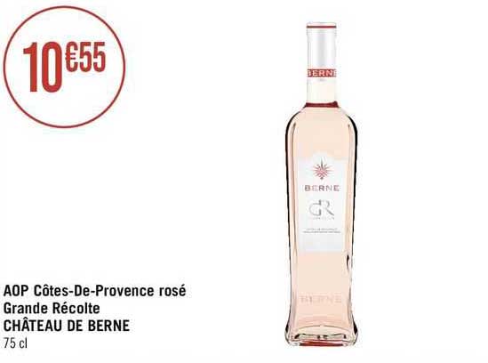 Aop Côtes-de-provence Rosé Grande Récolte Château De Berne