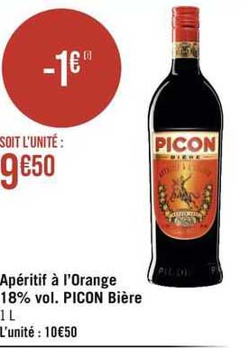 apéritif à l'orange 18% vol. picon bière