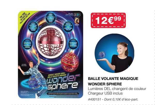 balle volante magique wonder sphère