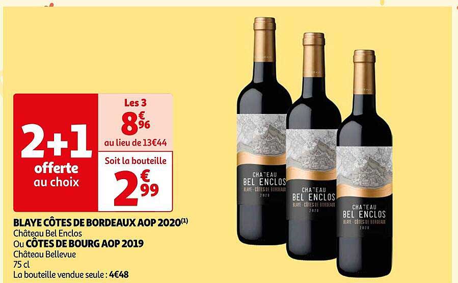 blaye côtes de bordeaux aop 2020 ou côtes de bourg aop 2019