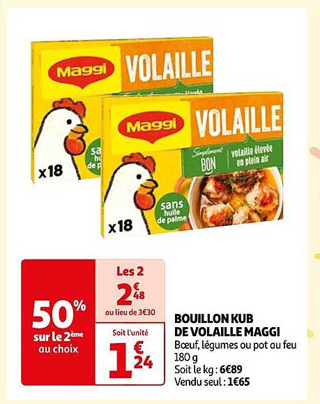Bouillon Kub De Volaille Maggi
