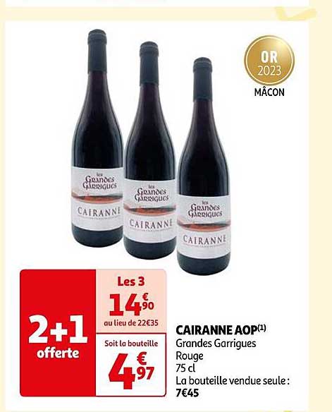 cairanne aop grandes garrigues rouge