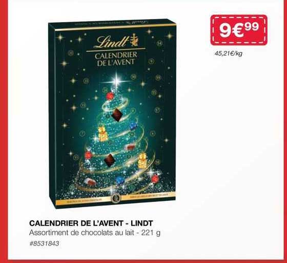 calendrier de l'avent - lindt