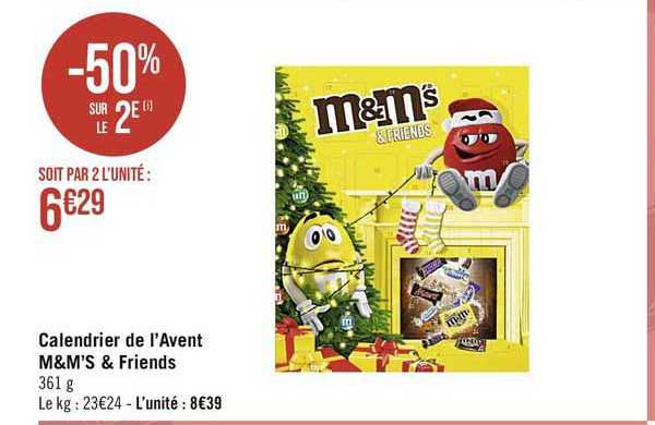 Calendrier De L'avent M&m's & Friends